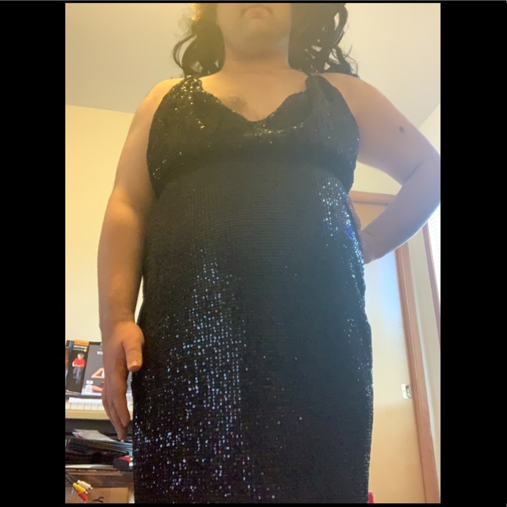Luxxel Formal Maxi Sequin Dress, Size L